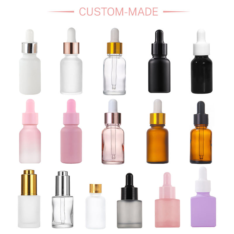 Bouteilles en verre avec compte-gouttes