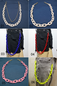 Thắt lưng dây xích kim loại nữ phong cách Y2K, chất liệu bạc cổ điển bền chắc, kiểu Hip Hop, dài 60cm, phụ kiện trang trí quần jean - Product Image 2