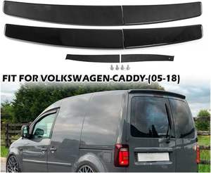 Accessoires de voiture Aileron latéral de lunette arrière aspect carbone pour <span class=keywords><strong>VW</strong></span> <span class=keywords><strong>Caddy</strong></span> 2005-2018 - Product Image 3
