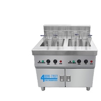 Four à frire au gaz commercial 220/380V triphasé pour restaurants, snack-bars, personnalisable, avec température constante