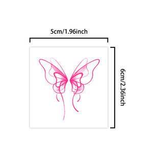 Autocollants de <span class=keywords><strong>tatouage</strong></span> temporaire colorés Beau <span class=keywords><strong>tatouage</strong></span> étanche papillon <span class=keywords><strong>rose</strong></span> adapté aux jambes des <span class=keywords><strong>bras</strong></span> du visage - Product Image 5