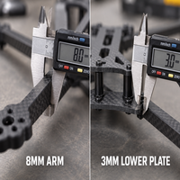 Mark4 V3 Pro 13 Inch FPV Drone Frame Tipe H 570mm Wheelbase Quadcopter Frame Dengan Dudukan Pengontrol Penerbangan Ganda