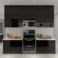 Armoires de cuisine modulaires avec mécanismes, armoires d'angle, conceptions suspendues simples et armoires de base