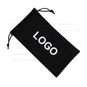 NEUER individueller beutel druck logo string stoff billige sonnenbrille sonnenbrille weicher mikrofasertasche sonnenbrille paket