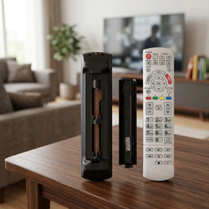 Smart <b>TV</b> Remote Control 433MHz Wireless for Sanyo 05-5N2W49-S Black Plastic AAA Battery 20m Range - Product Image 1