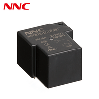 Relais de démarrage de moteur numérique NNC Miniature PCB NEC NNC67E (T90) 12VDC 4 broches SPDT Électromagnétique scellé 30A Basse consommation Noir