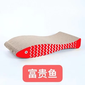 Cat Scratching Board Fish Shape 44.5cm Corrugated <b>Paper</b> For Cats - Product Image 3