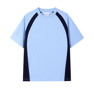 เสื้อยืดสตรีทคุณภาพสูงเสื้อยืดผ้าฝ้ายสองสีเสื้อยืดทรงหลวมย้อนยุค250 GSM ผ้าฝ้ายสำหรับฤดูร้อน - Product Image 5