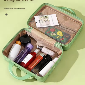 Maletín <span class=keywords><strong>de</strong></span> <span class=keywords><strong>Maquillaje</strong></span> Portátil <span class=keywords><strong>de</strong></span> Viaje <span class=keywords><strong>de</strong></span> 14 Pulgadas al por Mayor, Bolsa <span class=keywords><strong>de</strong></span> Cosméticos <span class=keywords><strong>de</strong></span> Belleza para Mujer, Maletín <span class=keywords><strong>de</strong></span> ABS para Viaje, Fabricación <span class=keywords><strong>de</strong></span> Maletas <span class=keywords><strong>de</strong></span> Mano, Caja <span class=keywords><strong>de</strong></span> Regalo Portátil - Product Image 5