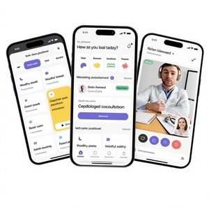 Aplicación móvil de telemedicina: consultas médicas seguras, videointerferencias, recetas electrónicas, historiales médicos y atención en línea. - Product Image 1