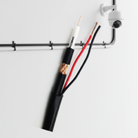 Cable Coaxial RG6 para CCTV, Cable de Red de 305M, Conector de Alimentación Siamese con RG59