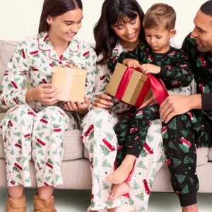 Conjunto <span class=keywords><strong>de</strong></span> Pijama Navideño <span class=keywords><strong>de</strong></span> Algodón para Mujer y Niña, Camiseta <span class=keywords><strong>de</strong></span> Manga Larga, Pantalones Largos, Estampado Personalizado, Ropa <span class=keywords><strong>de</strong></span> Dormir - Product Image 5
