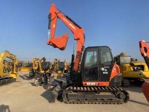 Miniexcavadora Usada KUBOTA KX185-3 de 8 Toneladas para Mantenimiento de Canales de Riego Agrícola de Alto Rendimiento y Larga Duración - Product Image 1