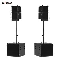 Juego de combinación de altavoces Coaxial Single 10 Inch Professional Active Line Array para sistema de escenario de espectáculo al aire libre