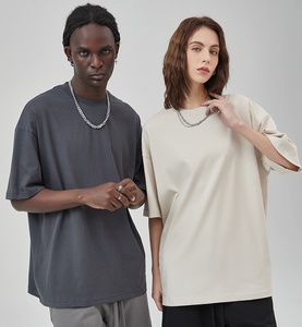 T-shirt da <span class=keywords><strong>uomo</strong></span> di alta qualità 245gsm <span class=keywords><strong>Slim</strong></span> <span class=keywords><strong>Fit</strong></span> Streetwear grafica spessa con collo a goccia - Product Image 3