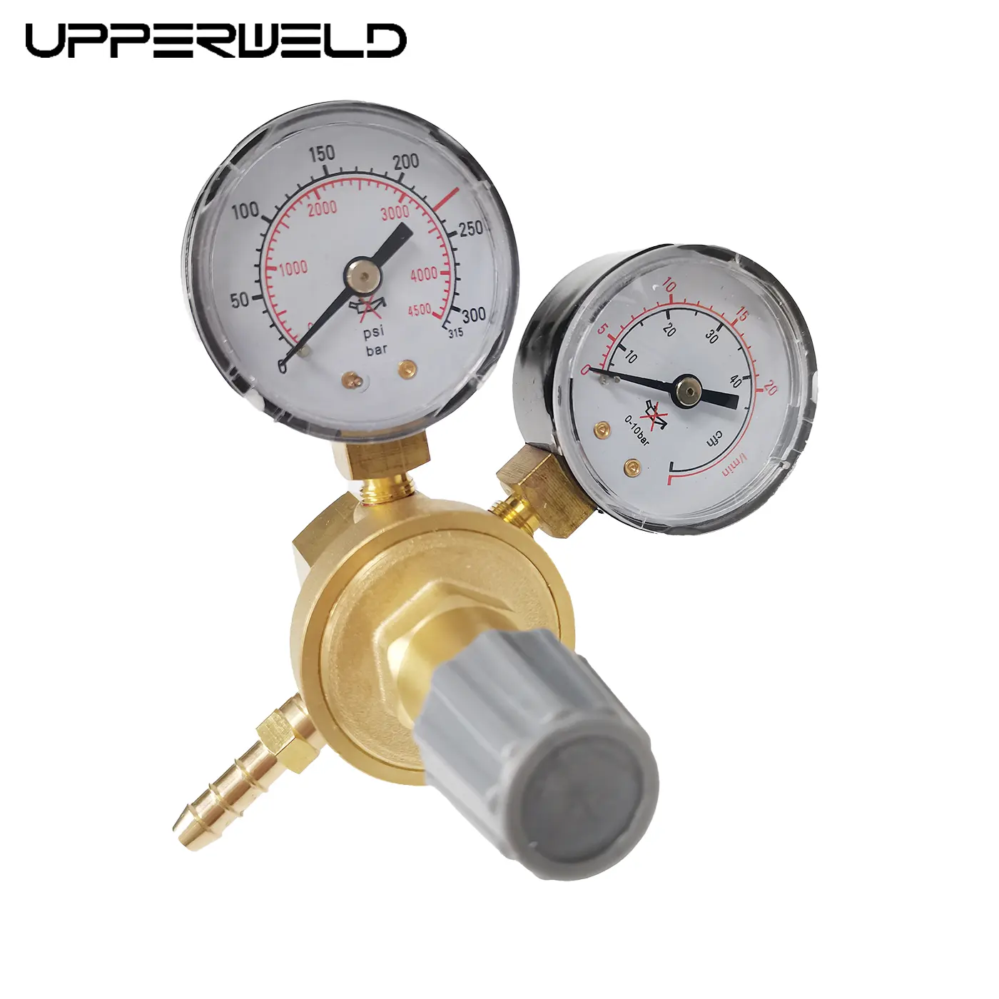 UPPERWELD Régulateur d'oxygène haute basse pression à double étage Régulateur de soudage TIG MIG Réducteur de pression de gaz