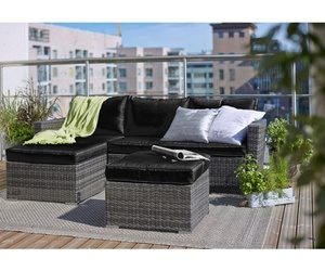 <span class=keywords><strong>Jardin</strong></span> Rotin/Osier Sectionnel Canapé Ensemble avec Coin <span class=keywords><strong>Salon</strong></span> Canapé et Canapé <span class=keywords><strong>2</strong></span> <span class=keywords><strong>Places</strong></span> et Tabouret - Product Image 1