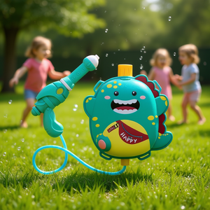 Simpatico Zaino a Forma di Drago Dinosauro con Pistola ad Acqua 1200ml in Plastica Unisex Giocattolo da Esterno - Product Image 2