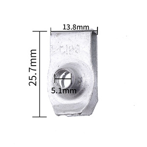 Auto Engine Mudguard <b>U</b>-<b>Bolt</b> Clip Metal 25.7mm x 13.8mm For Replace Repair - Product Image 1