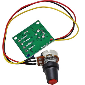 Contrôleur de vitesse de moteur DC 1.8V 3.7V 5V 6V 9V 12V, carte de contrôle PWM 2A avec fusible - Product Image 4