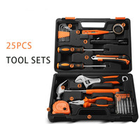 Kit d'outils combinés pour le travail du bois, personnalisé OEM, avec mallette rigide, pour l'entretien domestique et la quincaillerie – Vente en gros