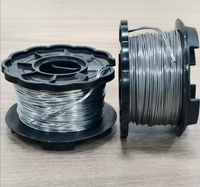 WL460 660 Bobine de fil d'acier galvanisé double fil 1MM 19Ga pour attacheur de barres d'armature RB441T RB443T RB611T