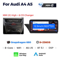 Lecteur de voiture NaviFly 680 3D UI Snapdragon Android Dvd stéréo Radio écran tactile Bt Wifi pour Audi A4 A5 MMI 2G haut changeur de CD