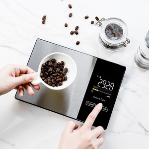 Balance de cuisine intelligente en verre trempé avec calculateur nutritionnel intégré - Product Image 4