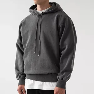 YI ZHE Áo Hoodie Ngoại Cỡ Cổ Điển Áo Hoodie Nam Không Thương Hiệu Nhà Sản Xuất Quần Áo Áo Hoodie Boxy Lông Cừu 380 Gsm