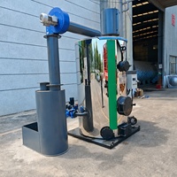Générateur de vapeur à combustible solide vertical de 600 kg à haute efficacité, alimentation automatique, faible consommation de carburant, pour le traitement de la noix de coco