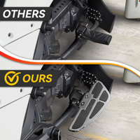 Planches de sol antidérapantes personnalisées en caoutchouc et aluminium pour conducteur, repose-pieds larges et repose-jambes pour Can-Am Spyder F3 / F3-S / F3-T (2015-2025)