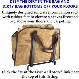 Free Sample Carrier <b>Bag</b> Oxford Cloth <b>Canvas</b> Outdoor Camping Wood Log Carrier Match <b>Bag</b> Package Tote Holder for Outdoor - Product Image 5