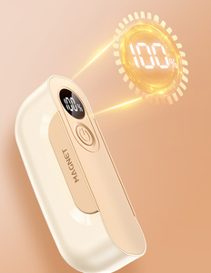 Chauffe-mains électrique portable rechargeable USB avec logo personnalisé, 2 pièces, magnétique, pour l'hiver - Product Image 6