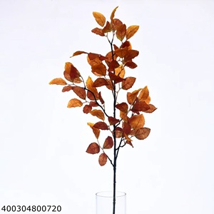 Fornitura Diretta dalla Fabbrica Fyflower <span class=keywords><strong>di</strong></span> Foglie <span class=keywords><strong>di</strong></span> <span class=keywords><strong>Faggio</strong></span> Artificiali Colorate e Realistiche (in Tessuto) per Decorazioni Domestiche - Product Image 2