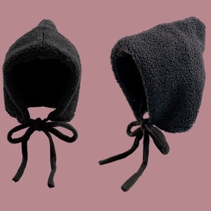 Gorro de lana de cordero jacquard con cordón, estilo Lei Feng, para Navidad, de gran circunferencia, que cubre las orejas, cálido, novedad - Product Image 4
