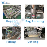 Machine d'emballage verticale automatique pour pesage, remplissage et scellage de riz, graines, aliments, chips, bonbons, canettes, bouteilles, sacs, feuilles d'aluminium