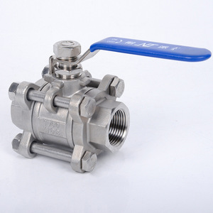 วาล์วบอลสามชิ้นสแตนเลส 304 แบบกำหนดเอง Q11F-16P แบบฟูลบอร์ พร้อมเกลียวในและซีลแข็ง - Product Image 1