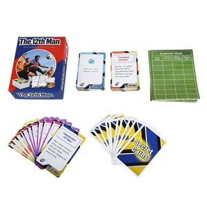 Jeu de société de football imprimé en couleur, jeu de cartes personnalisé avec boîte cadeau pour les défis de jeu de cartes en famille ou entre amis - Product Image 4