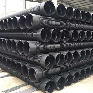 Hdpe קיר גלי צינורות השקיה דו-200 300 400 800 מ "מ לחץ גבוה splicing חומר פו תקן ISO עמיד עמיד - Product Image 6