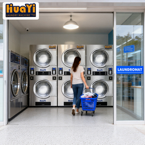 Lavadora que Funciona con Monedas de 12 kg, 15 kg, 20 kg y 25 kg <span class=keywords><strong>para</strong></span> <span class=keywords><strong>Lavandería</strong></span> de <span class=keywords><strong>Autoservicio</strong></span> - Product Image 3