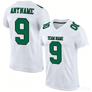 Maillots de football américain personnalisés brodés avec nom, vente en gros, 32 équipes, vert Kelly, joueur novice - Product Image 2