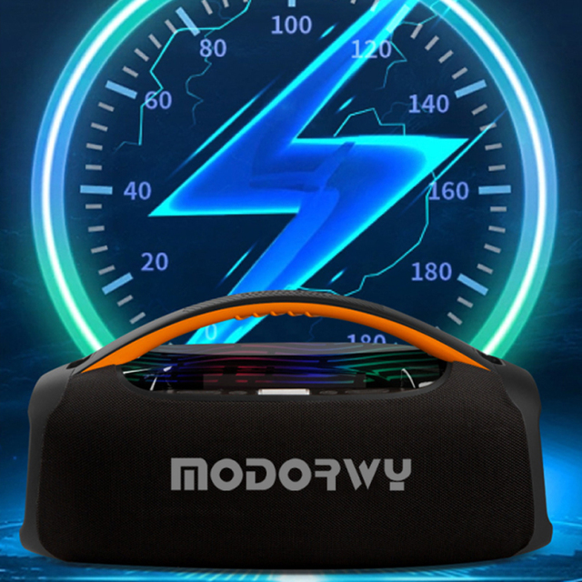 IPX67 Waterproof BT 5.3 Wireless Speaker with RGB LED Lighting & 10000mAh Battery for Outdoor Use