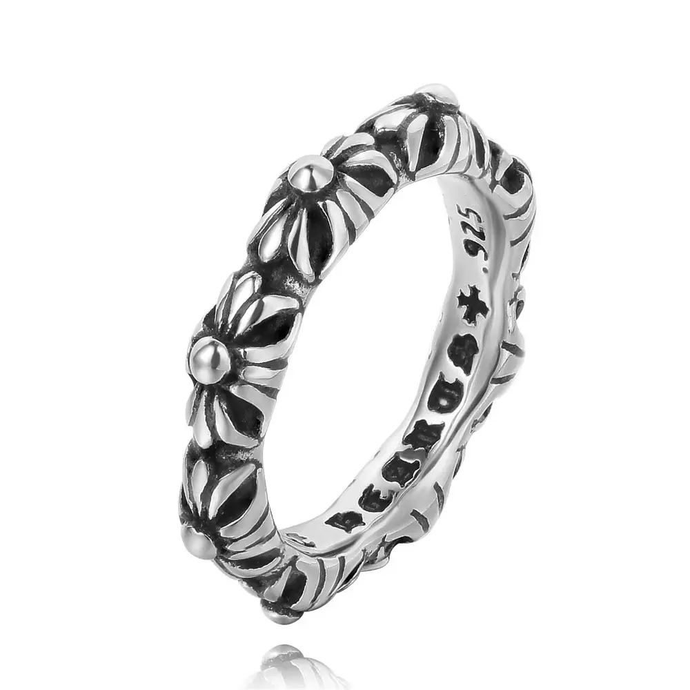 도매 스테인레스 스틸 개인화 된 빈티지 남성 반지 남여 공용 크로스 인기있는 보석 반지