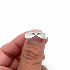 Bague de créateur en argent 925 Déclaration simple Bande de tous les jours pour filles Bijoux unis Cadeau pour mariage Meilleure qualité Bague de tous les jours - Product Image 1