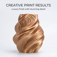Filament PLA Soie OEM ODM 1,75 mm 1 kg, pour imprimante 3D haute précision, lisse, sans effet de filamentage, brillant, vente en gros, écologique, RoHS, faible odeur