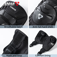 Protector de rodillas para motociclismo, protección ligera, resistente al desgaste y duradero, rodilleras reflectantes que garantizan la seguridad al conducir
