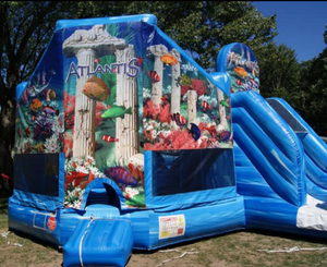 Combo Inflable Atlantis, Castillo Inflable con Tobogán Maravilla Submarina, Combo Castillo con Temática del Mundo Submarino - Product Image 2