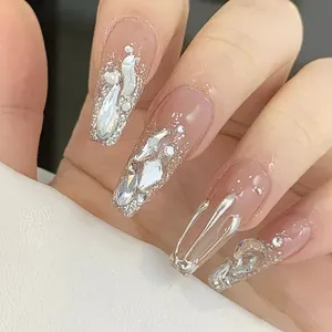 Acrylic Design Full Cover Stick On Nails For Women