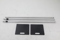 A-PAD001 Support de toile de fond réglable en aluminium pour la vente en gros, robuste et portable, pour rideaux de photomaton