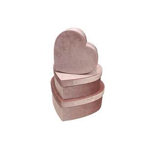 YZ hình trái tim cao cấp tại chỗ nhung handmade giấy Hộp quà tặng ba mảnh thiết lập cá nhân sinh nhật tái chế vật liệu - Product Image 6